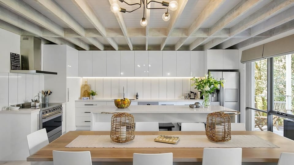 Modern fully equipped kitchen 