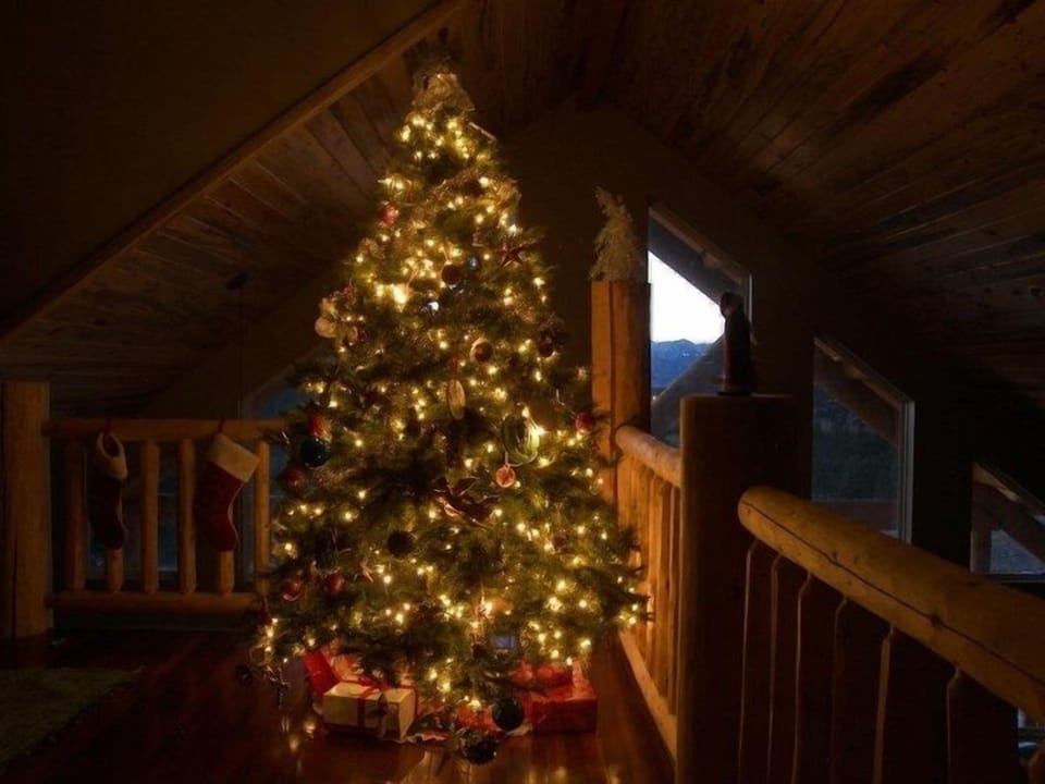 Christmas in the cabin is a wonderful time, when Army assignments allow.