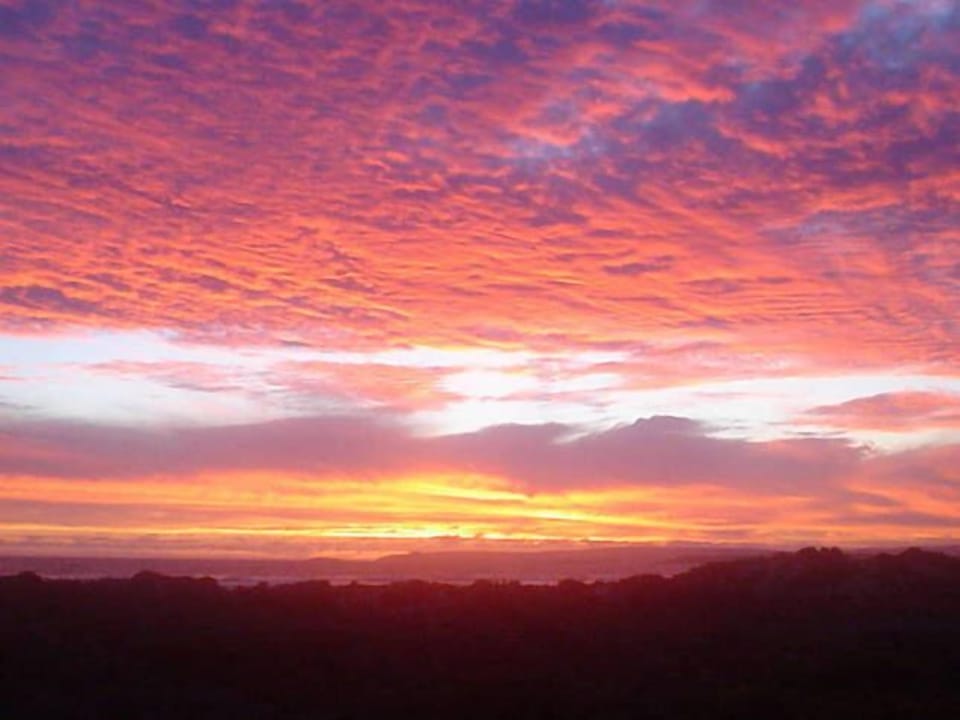 Sunset from the balcony