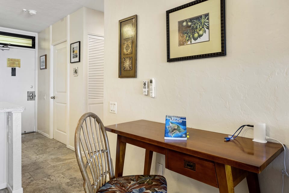 Work Area with desk and chair