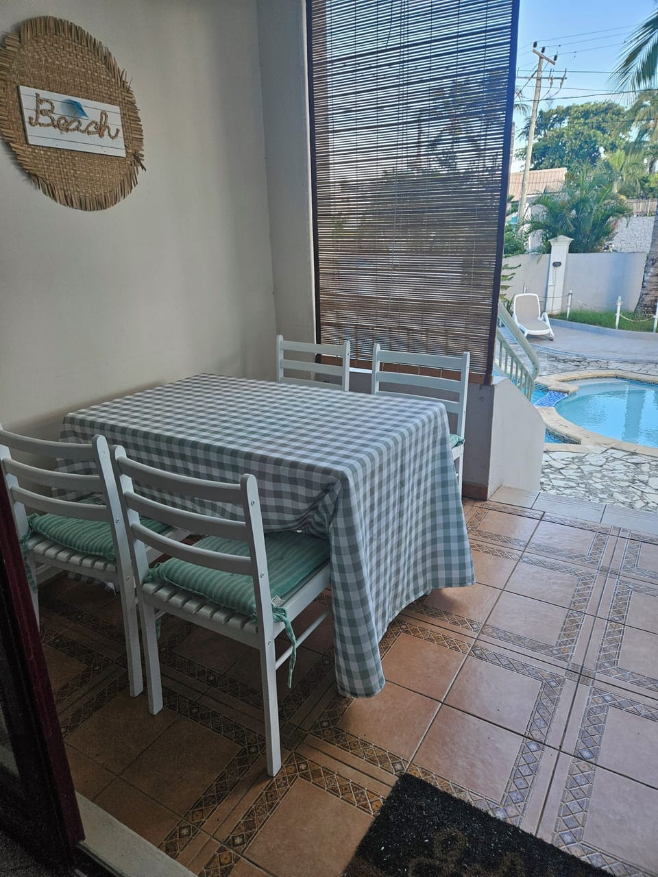 Terrace by the pool