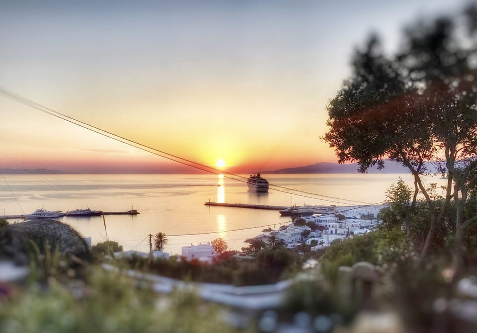 the balcony sunset