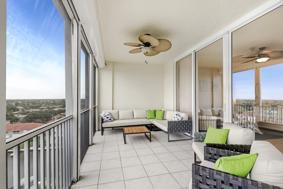 Relax and enjoy your 10th floor views from your private balcony