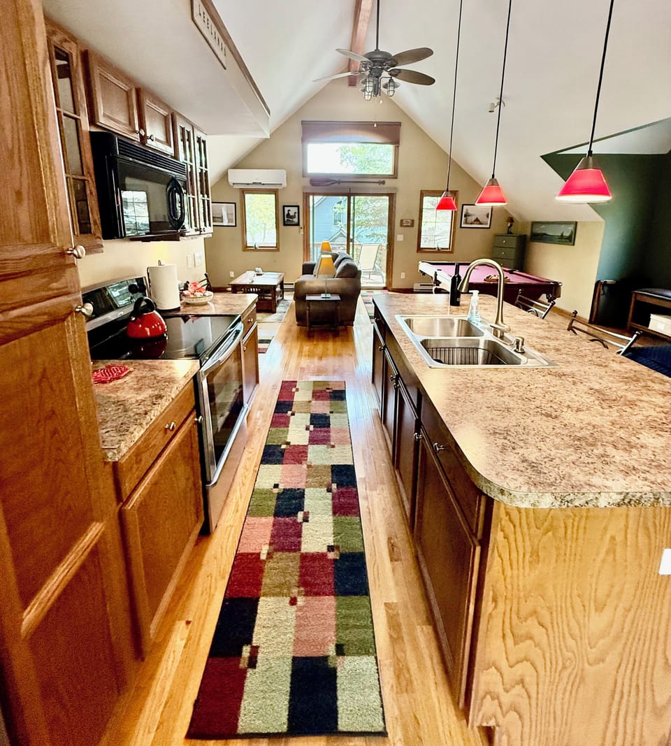 Kitchen complete with everything you need for a wonderful vacation. 