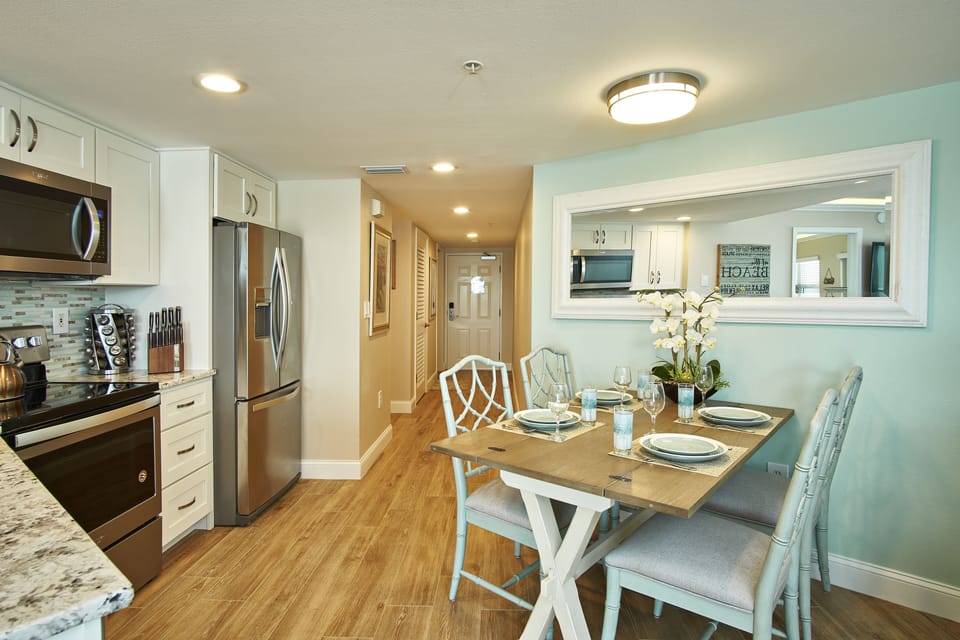 View of Dining Table looking back towards front door.
