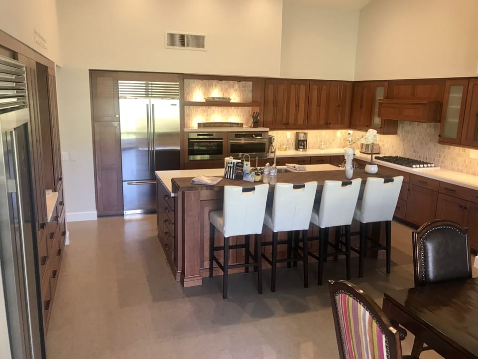 Large open kitchen - SubZero Fridge's PGA West - La Quinta