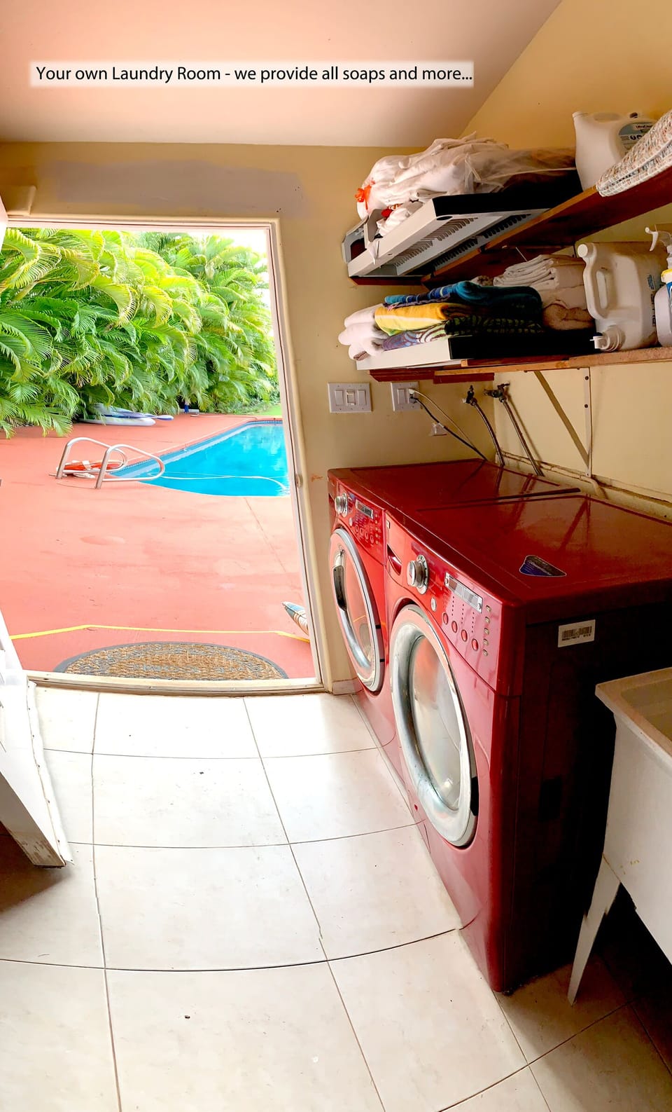 Your own washer and dryer 