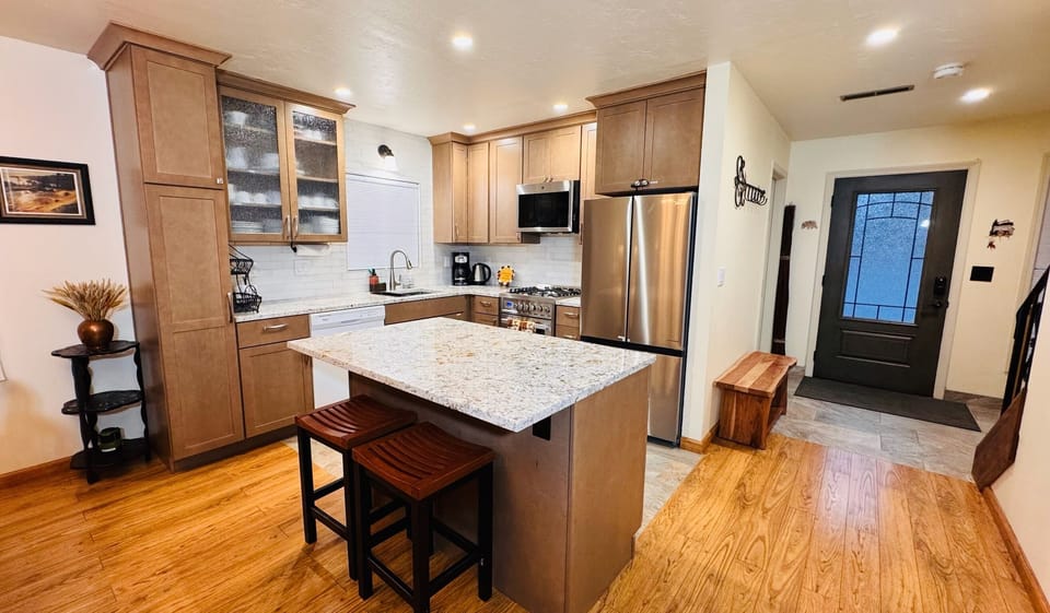 Newly remodeled kitchen