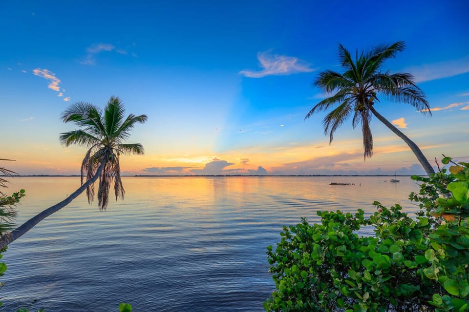 ....sunrise over the Indian River Lagoon... Indian Riverside Park