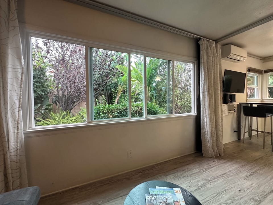 Very private living room