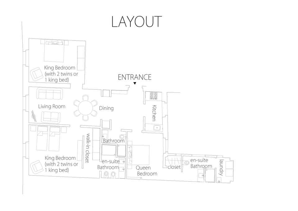 Layout of apartment