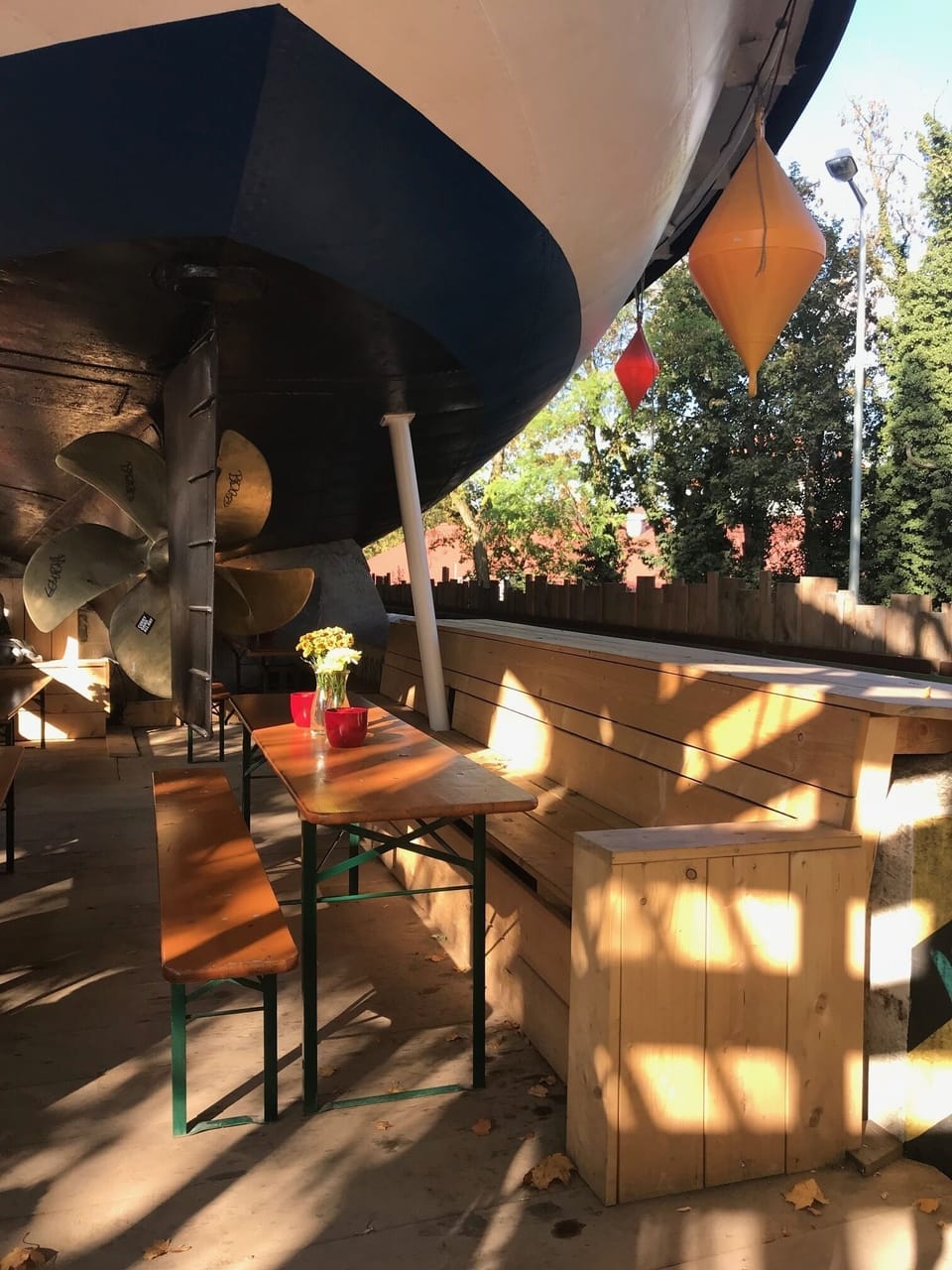 Event location MS Utting - biergarden