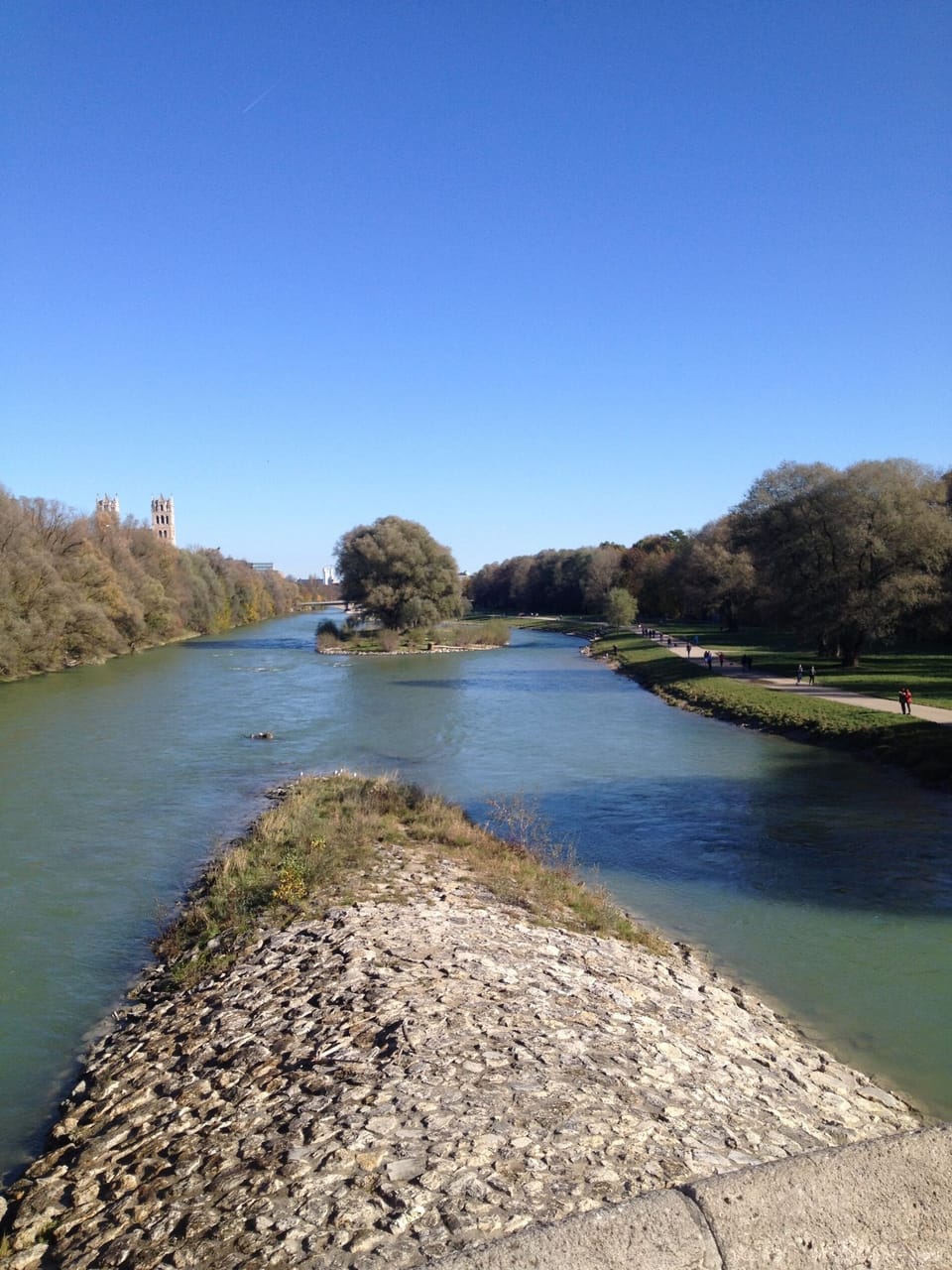 Isar river - picnic and swimming area