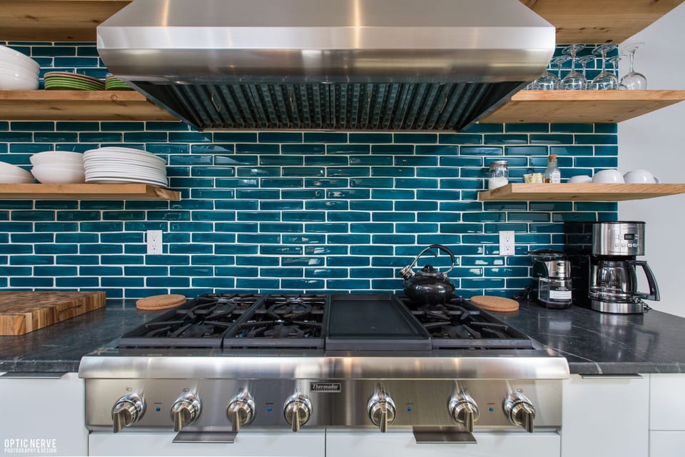 48" Thermador gas range.
