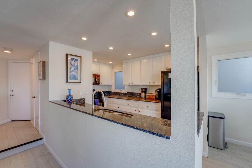 We set up the kitchen with everything you need to prepare a meal at home!