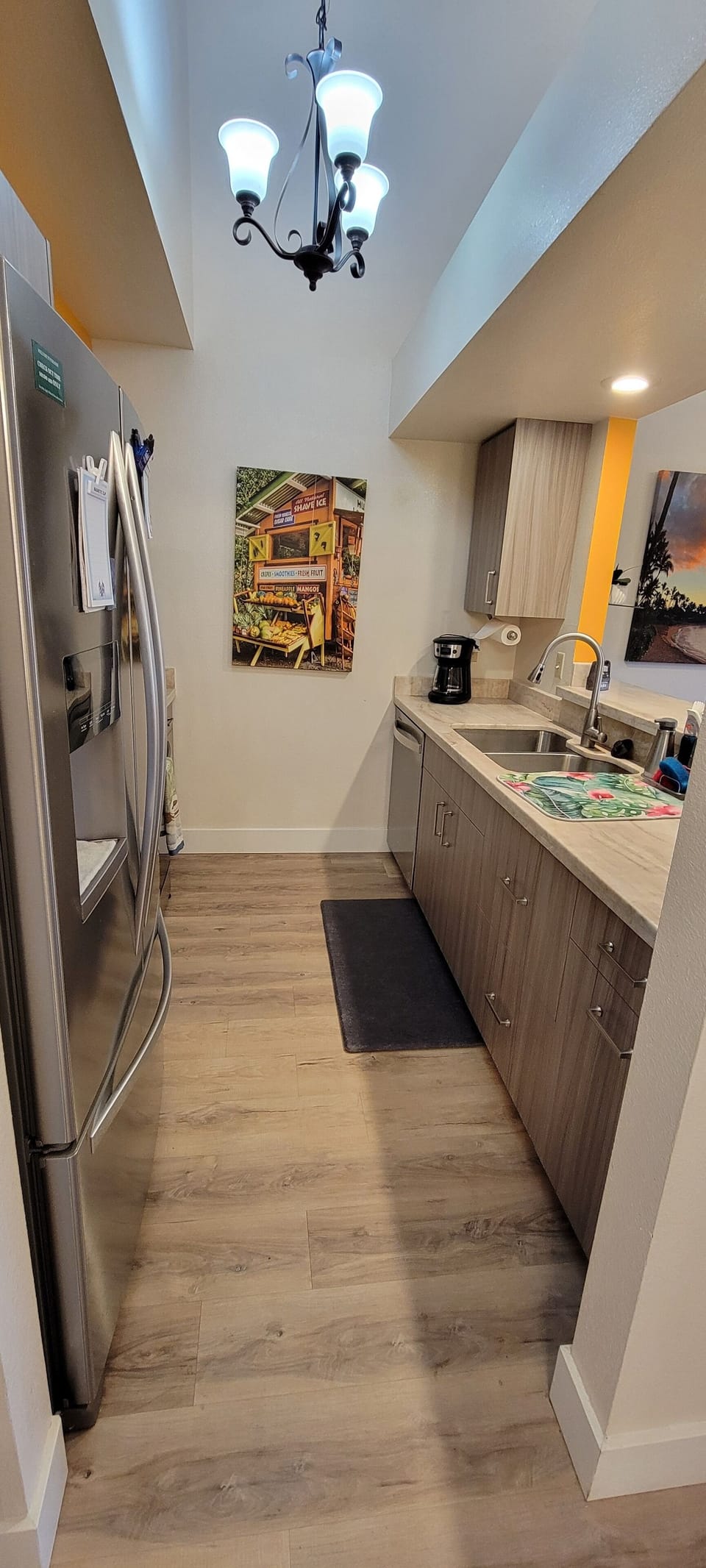 Fully set up kitchen