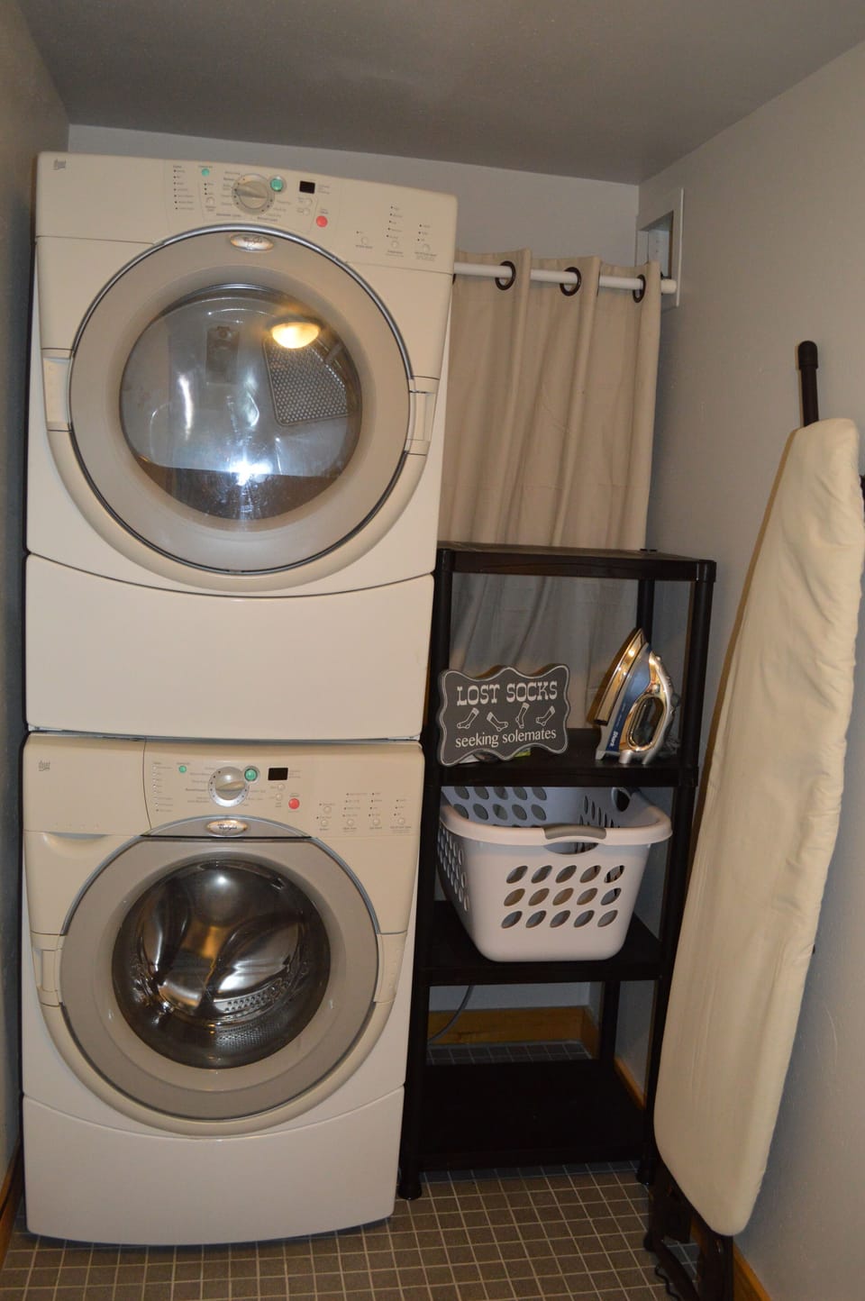 Washer and dryer in dedicated laundry room