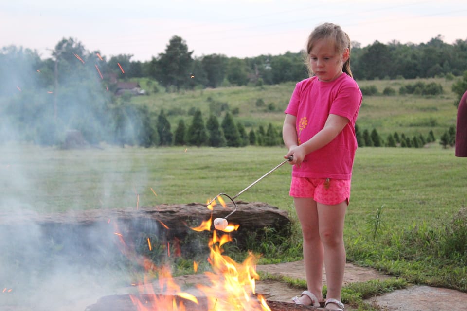 A Christmas Tree Farm and Smores...What could be better?