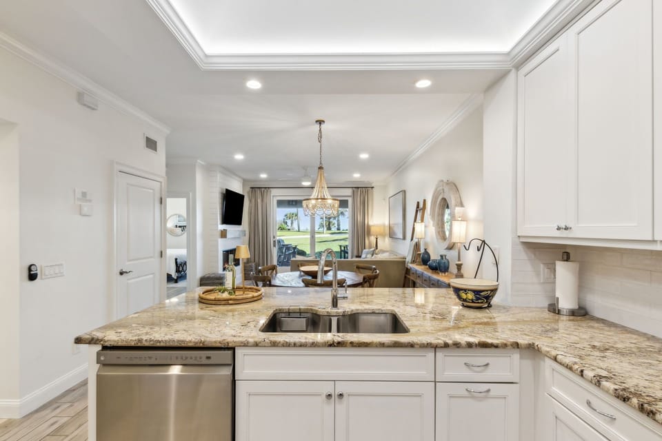 Gorgeous Totally Remodeled Fully Stocked Kitchen with Granite Countertops and Stainless Steel Appliances