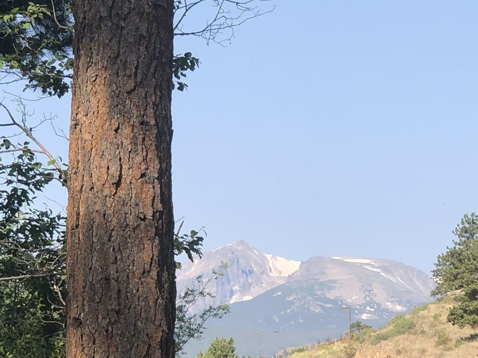 Snow stays on some of the peaks year round