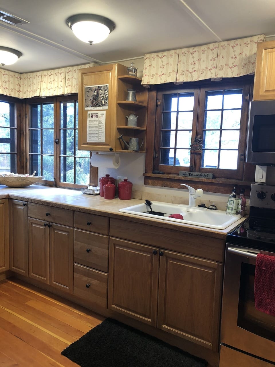 Big kitchen for a little cabin