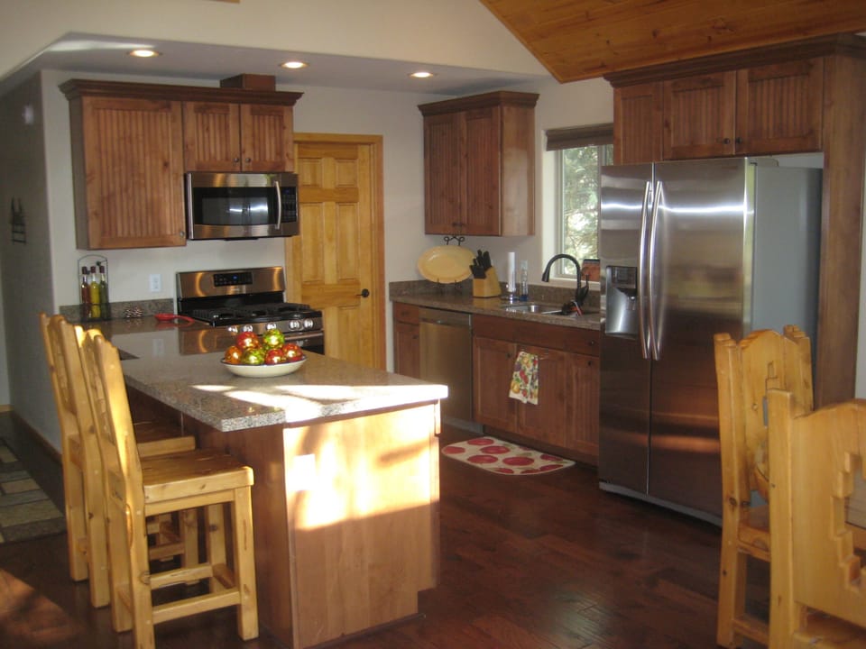 Granite Slab Counters, Premium Stainless Steel Appliances and Large Pantry