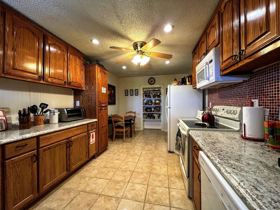 Kitchen view from guest entrance 