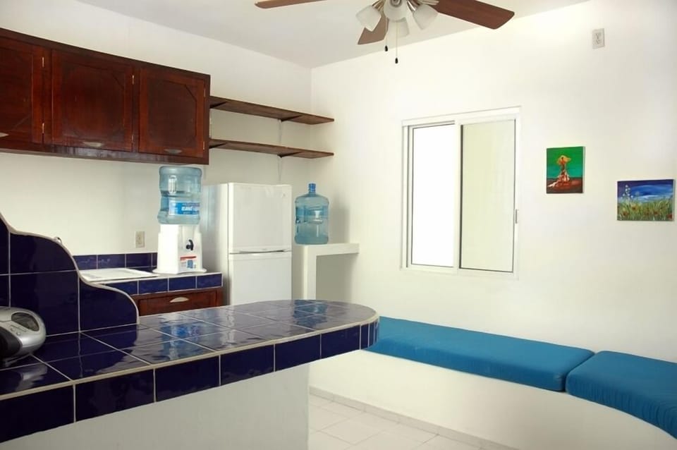 Kitchen with oven, microwave and everything you need...