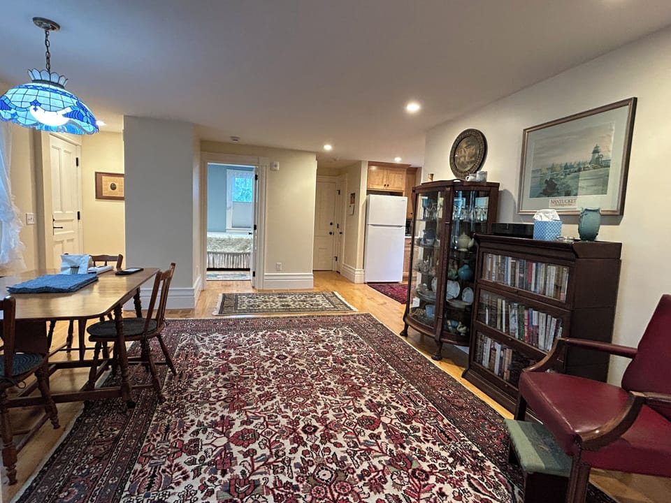 Another view of dining room, looking toward twin bedroom