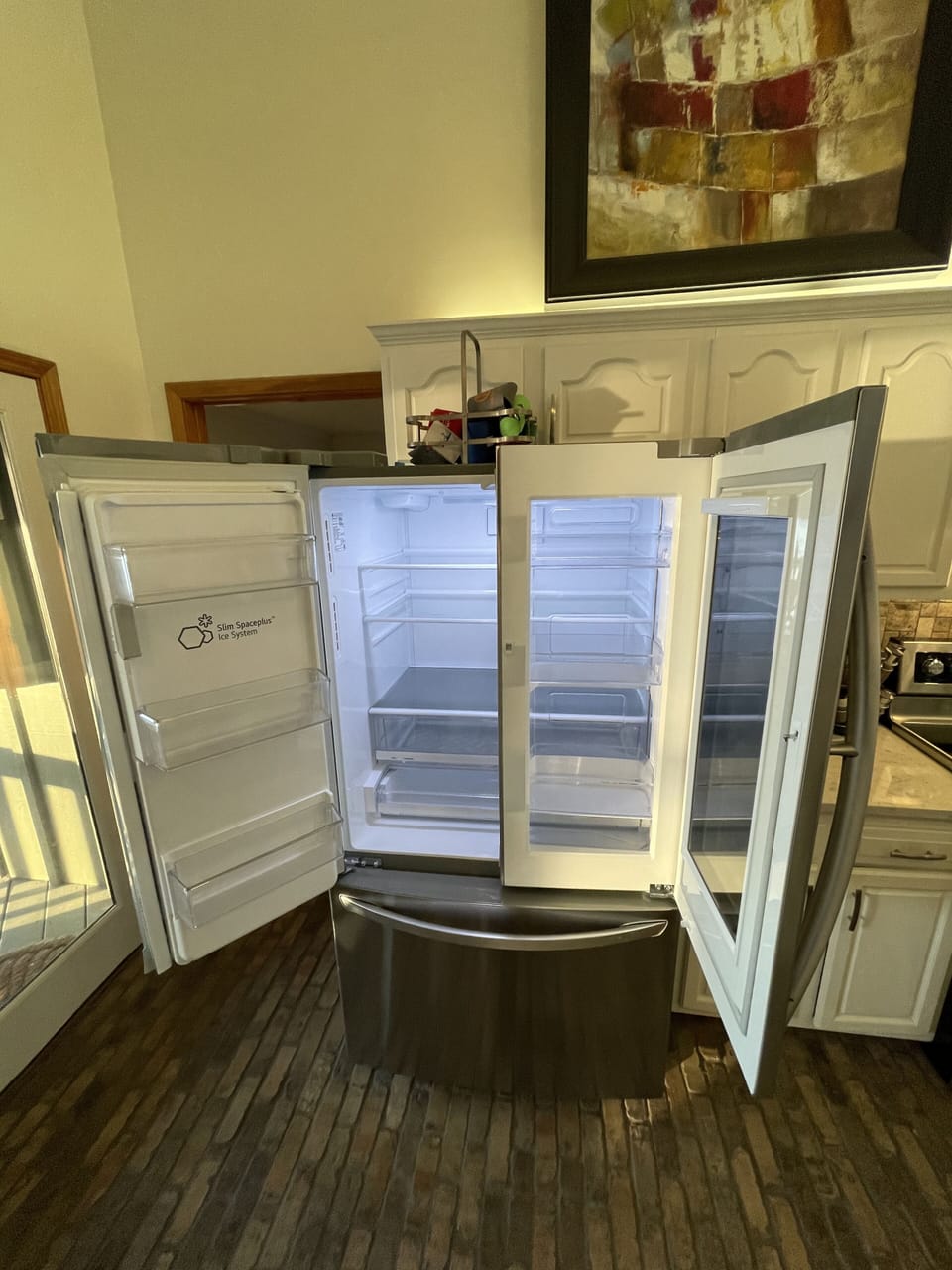 New refrigerator professionally cleaned after each stay.