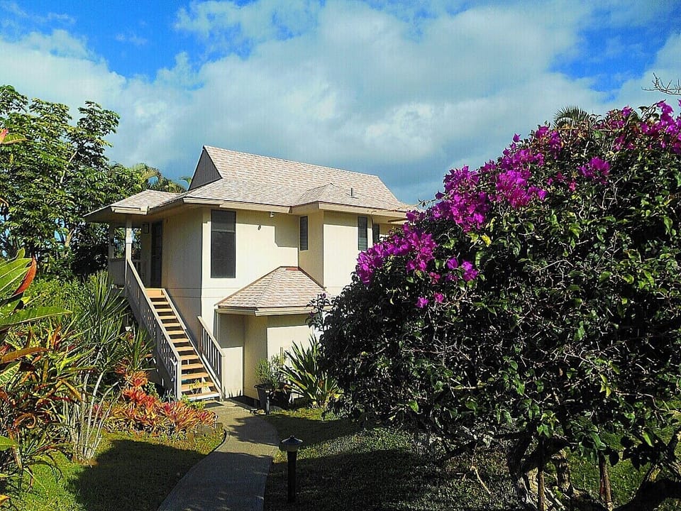 Hanalei Bay Villa 23 surrounded by tropical vegetation
