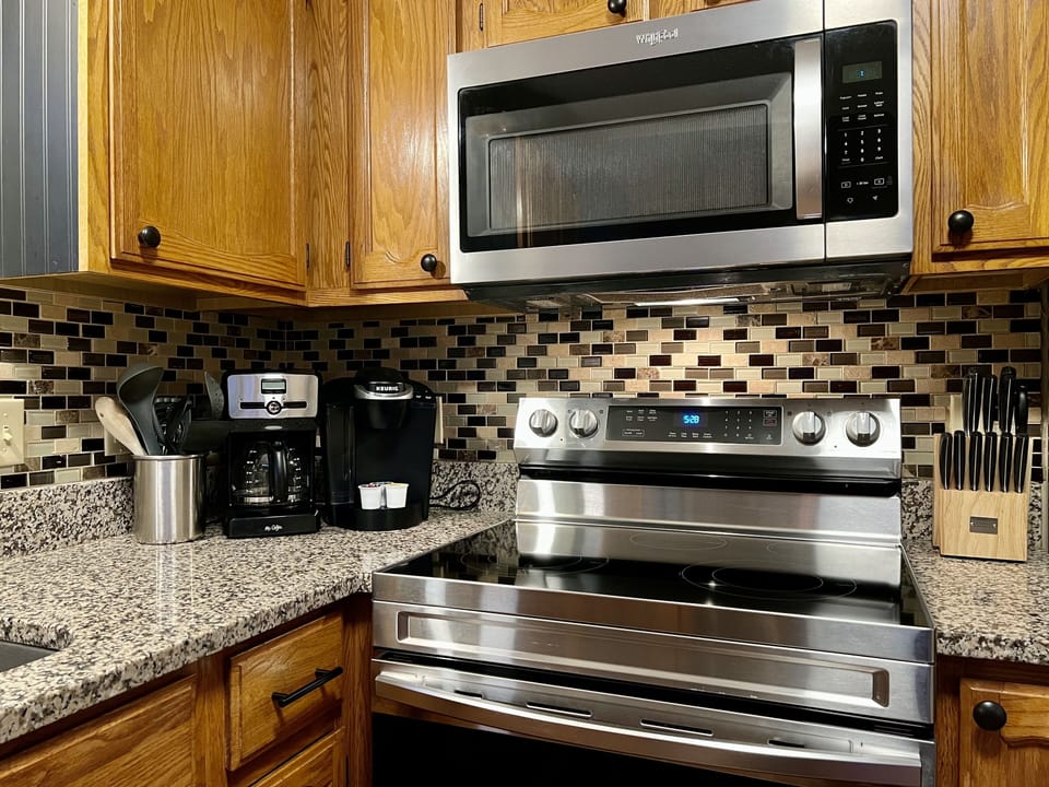 Keurig and regular coffeemaker...morning must-haves. 