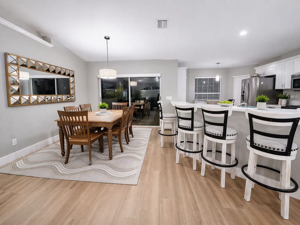Dining Table and bar stools