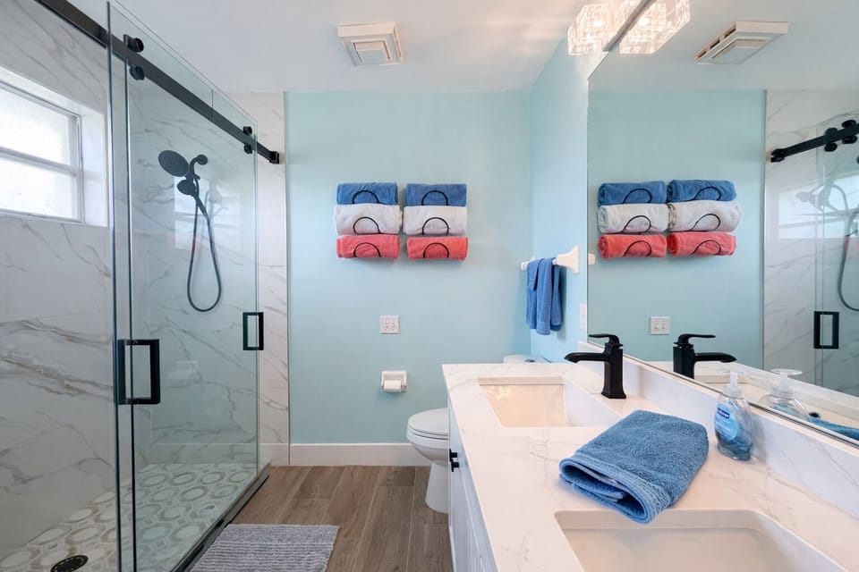 Master Bathroom with twin sinks