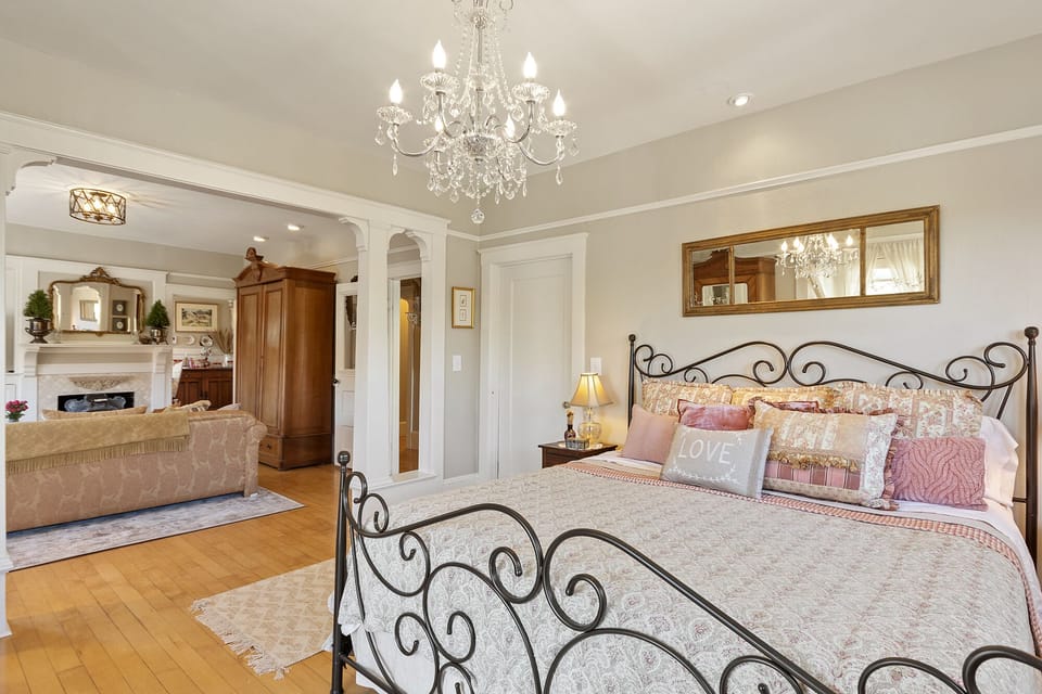 There are doors into the living room that can be closed to make this a bedroom.
