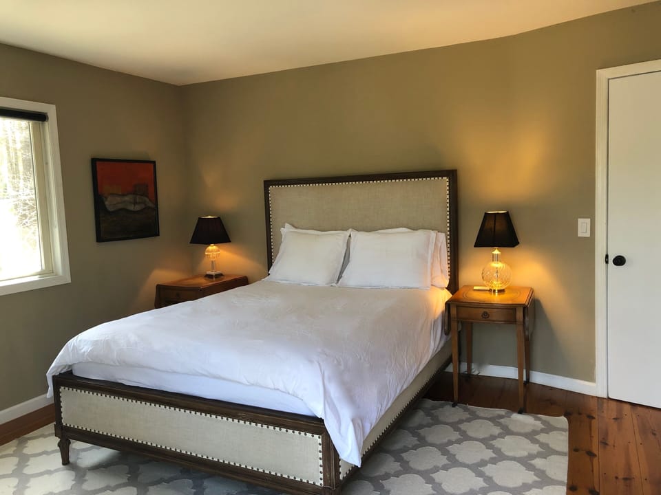 Master bedroom opens onto sunrise balcony 