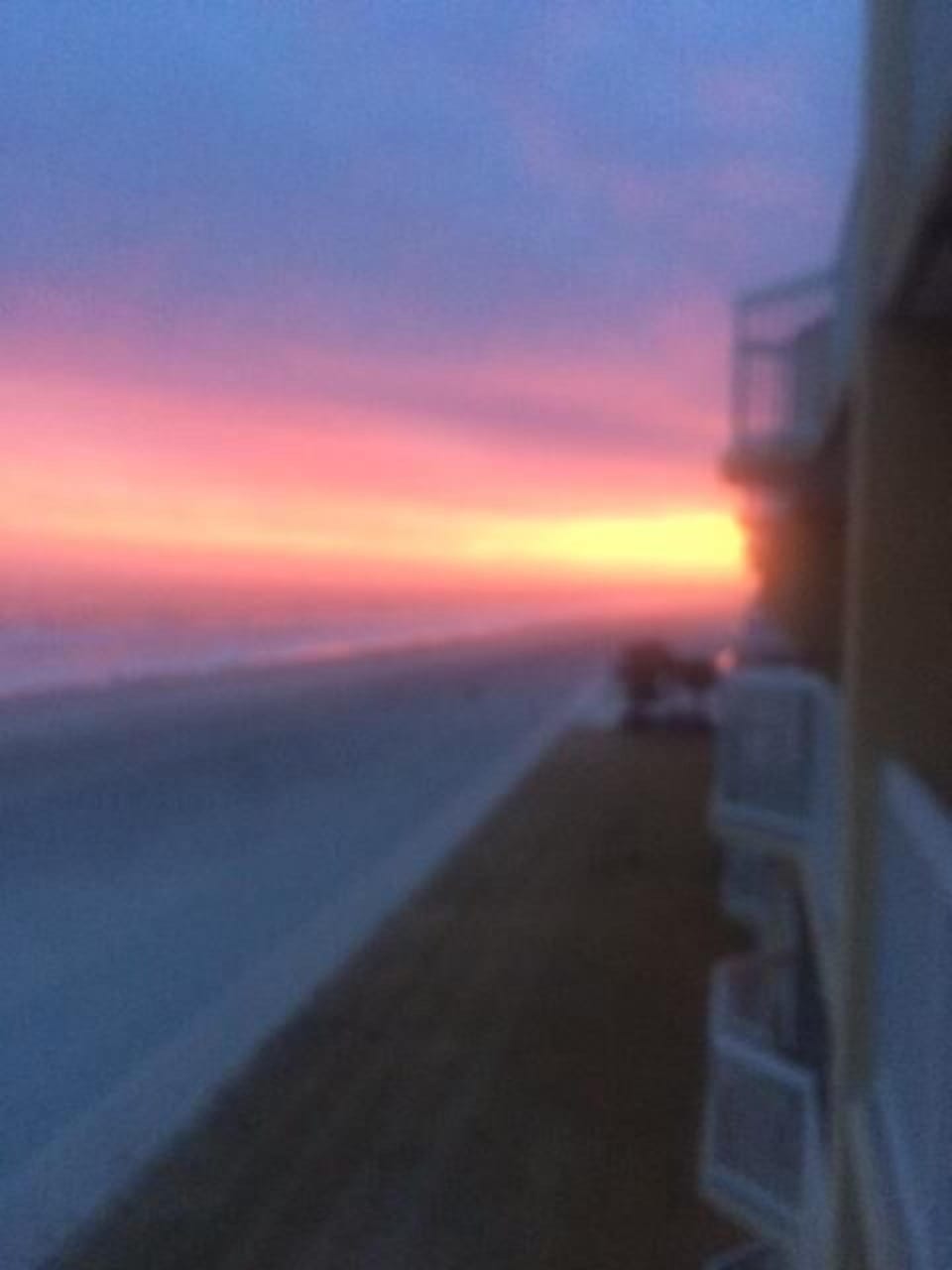 sun set from balcony