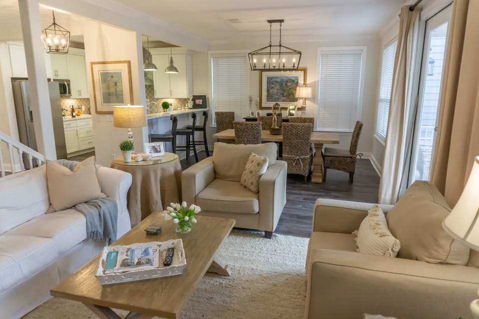comfy overstuffed seating in living area