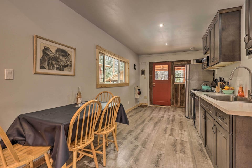 Kitchen & Dining Area | Equipped w/ Cooking Basics