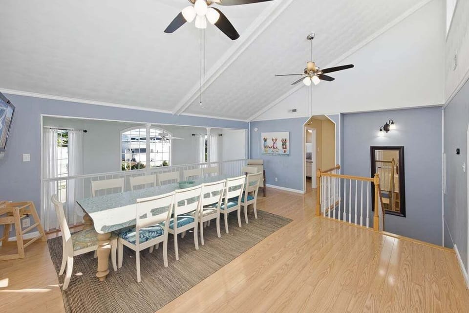 Top-Level Dining Room with Table (seats 12)