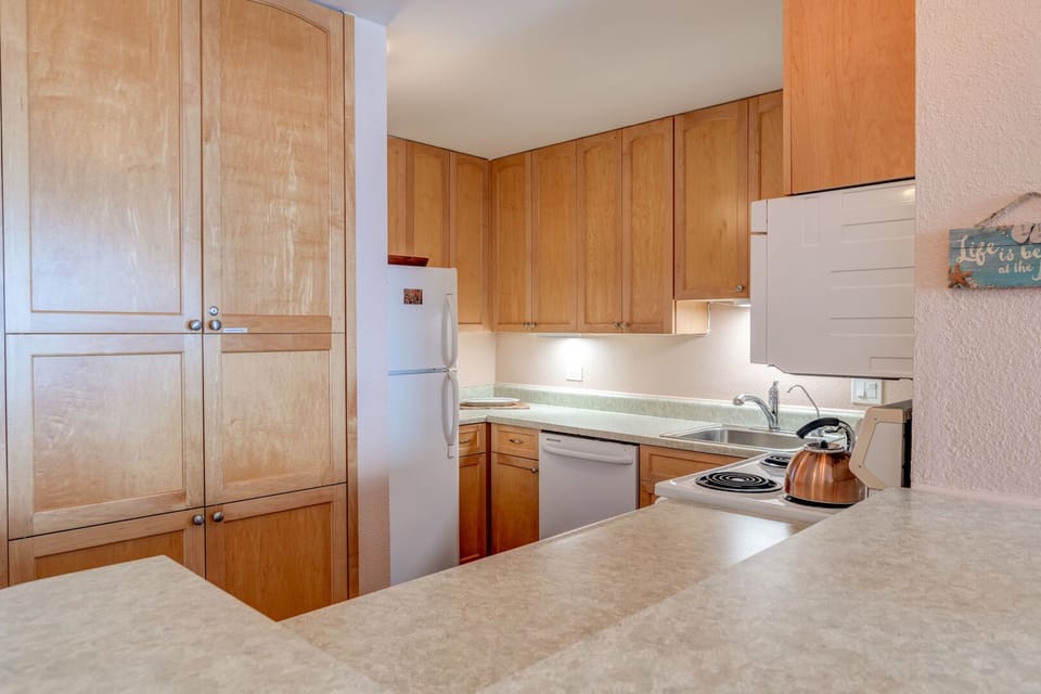 Well stocked kitchen for when you want to enjoy your meals in