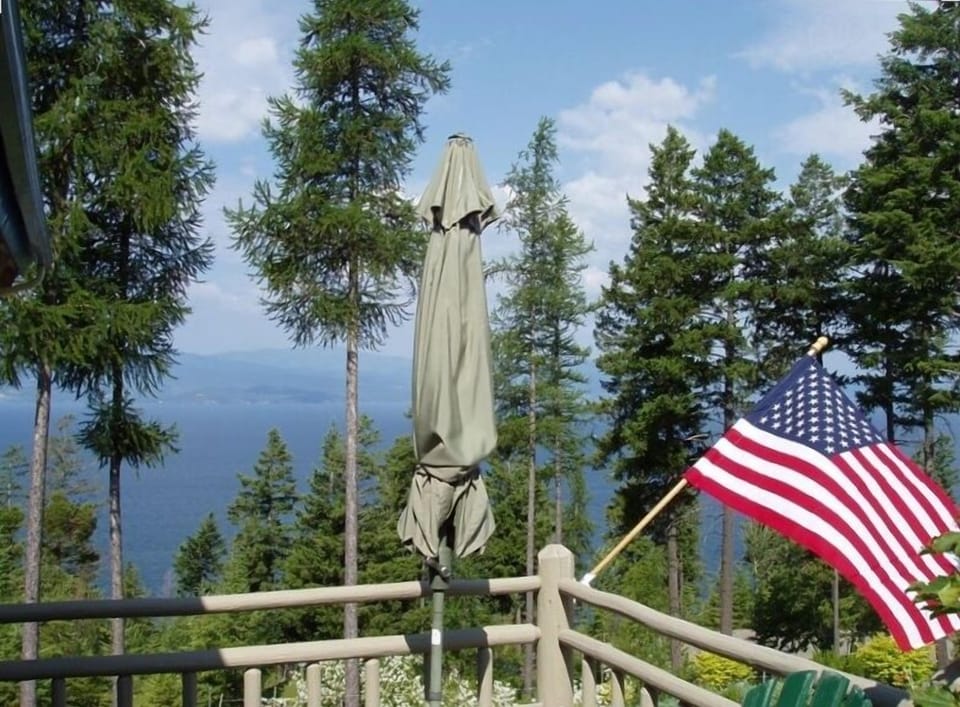 View of the Lake from the Log Cabin...partial of the panoramic view
