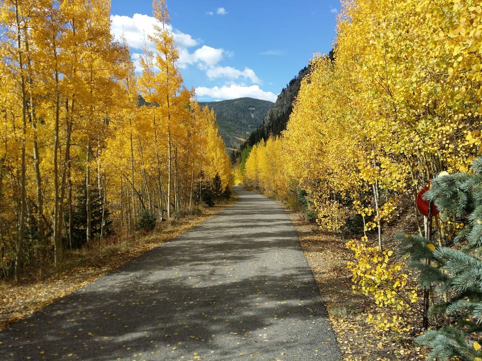 Rec path in September when the leaves are changing