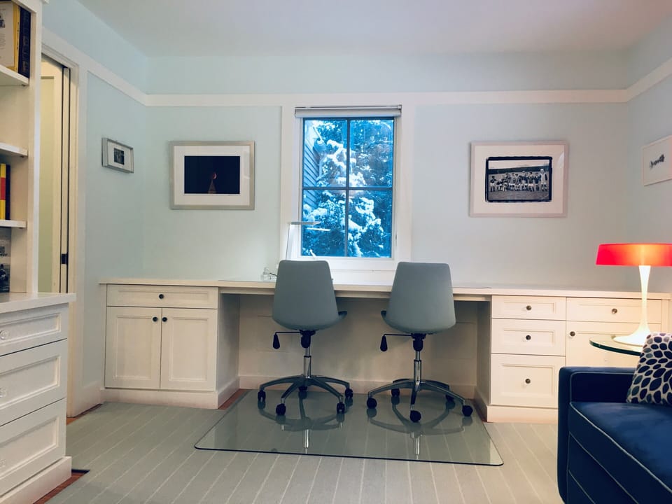 Home office double desk