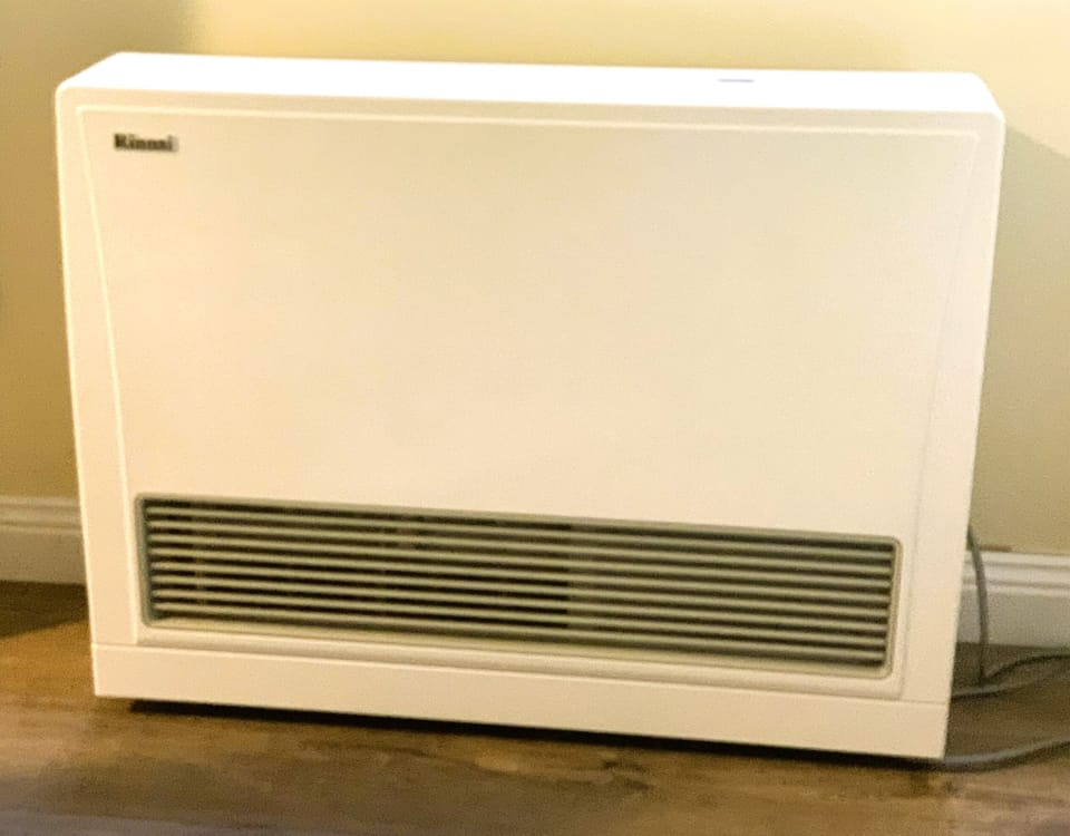 Rinnai Gas heating works a treat and features a child lock too.