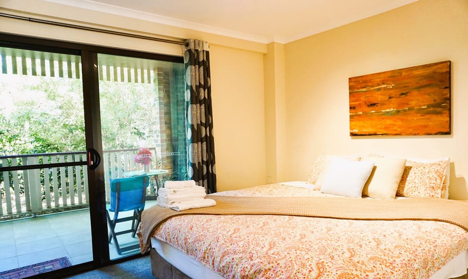Main Bedroom opens onto private balcony and has its own large ensuite