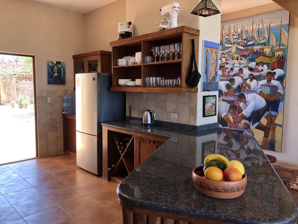 Granite countertops in the kitchen
