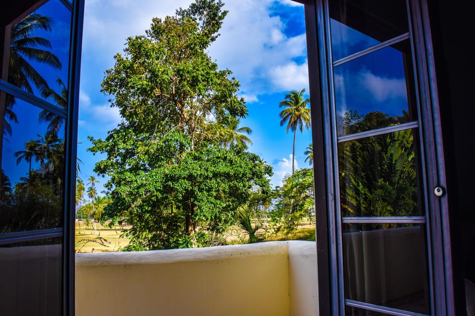 Opening the doors to balcony of bedroom 3 is a great way to start the day
