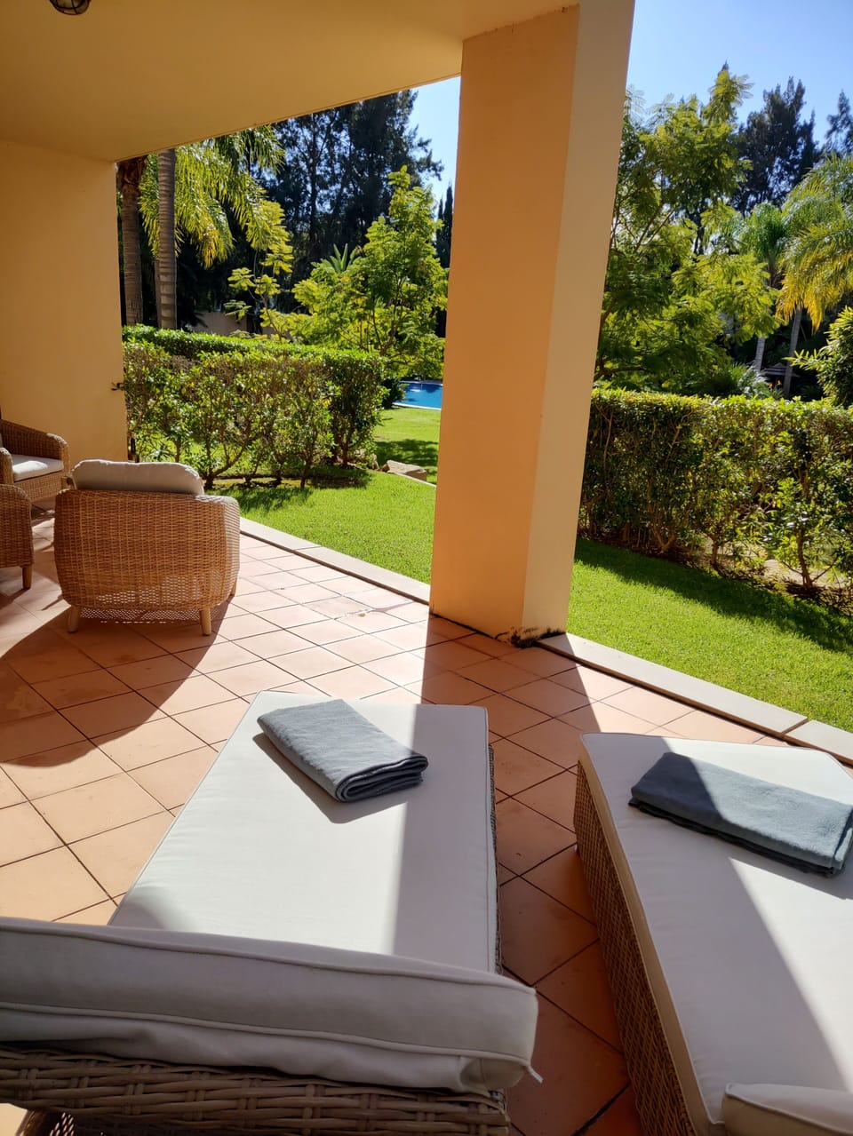 Outside terrace area