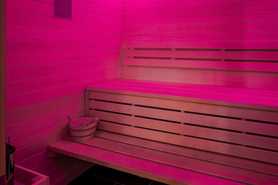 Mood lighting in every color imaginable as well as high end stereo sound system
